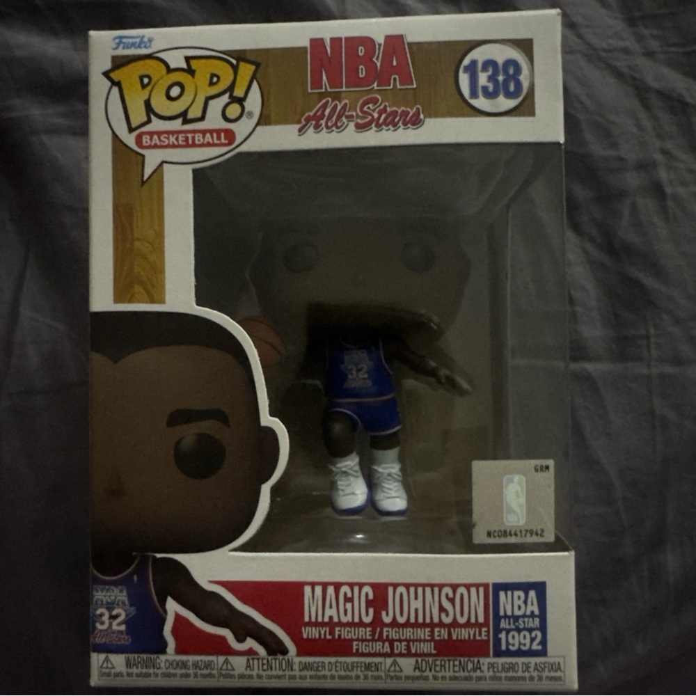 Funko Pop NBA All-Stars Magic Johnson Blue Figure